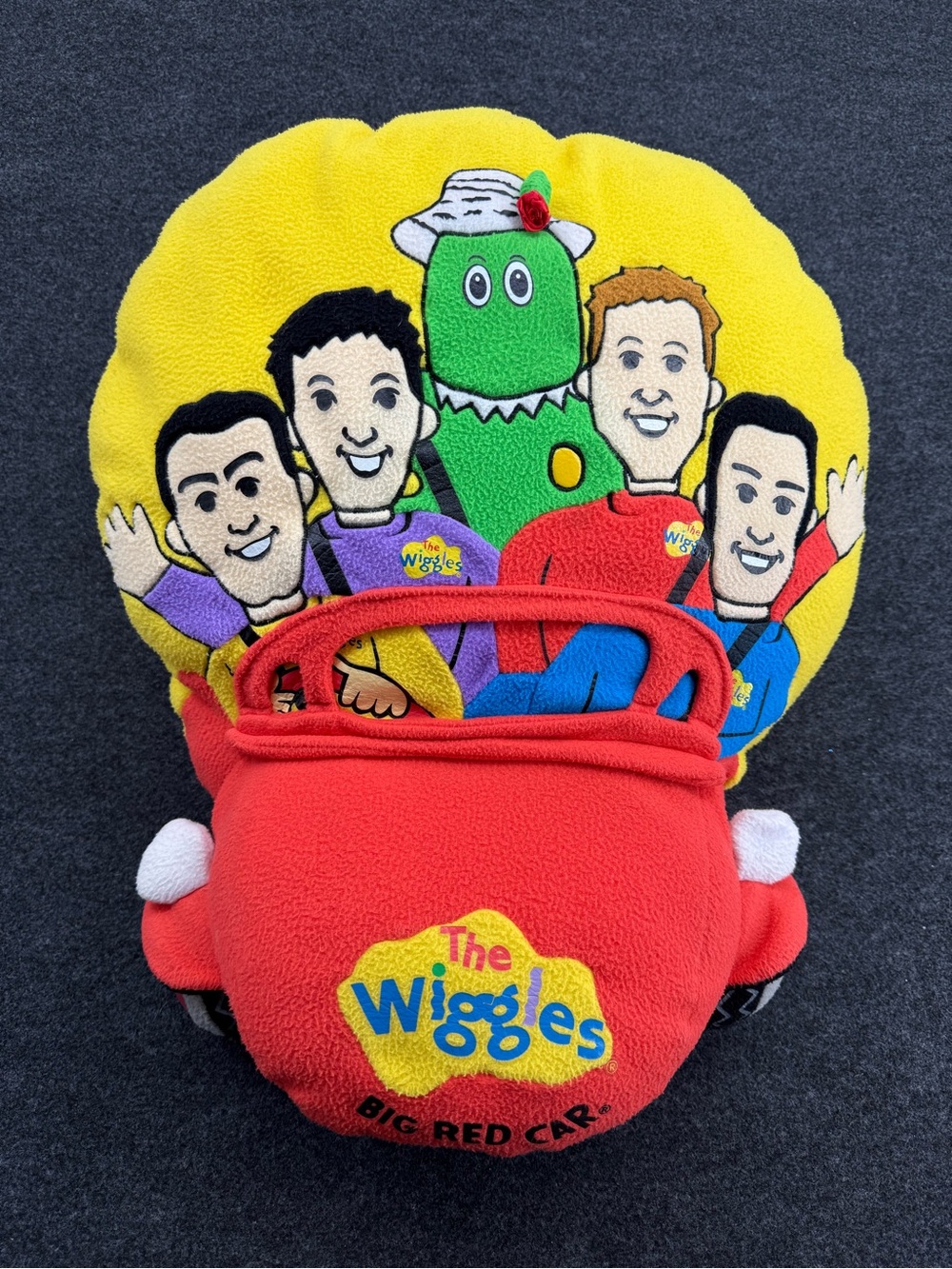 The Wiggles Big Red Car Plush Original Cast Members- Bright Red & Yellow